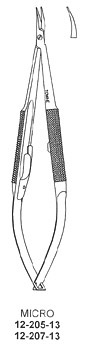 Micro Needle Holder with round Handle